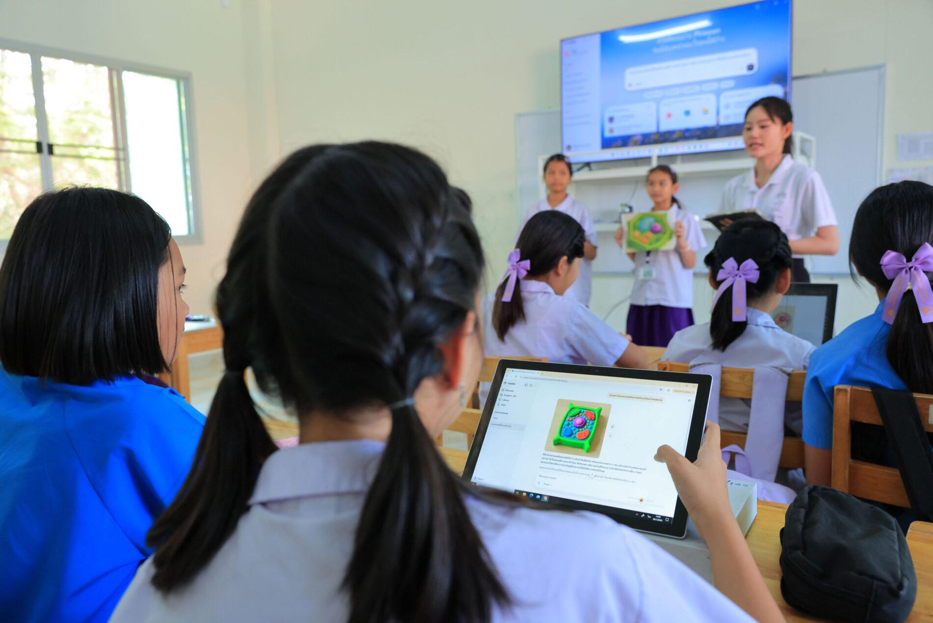 โรงเรียนธรรมจารินีวิทยา ต้นแบบนำ AI จับคู่วิถีพุทธ สร้างสะพานโอกาสให้เด็กยากไร้